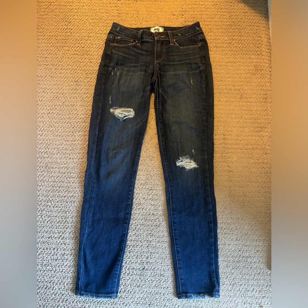 PAIGE Blue Skinny Jeans Premium Fit